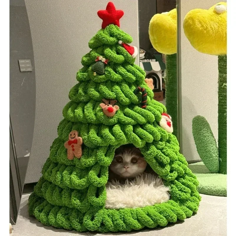DIY Christmas Pet Nests for Cats and Dogs - Awenests