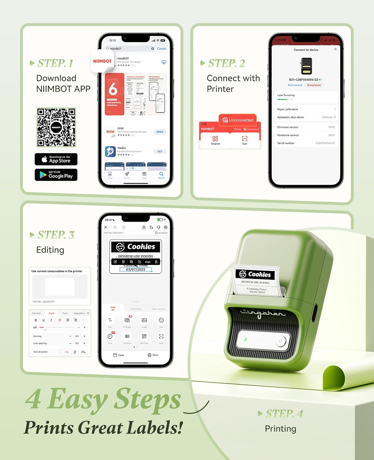 Label photo printer - Awenests