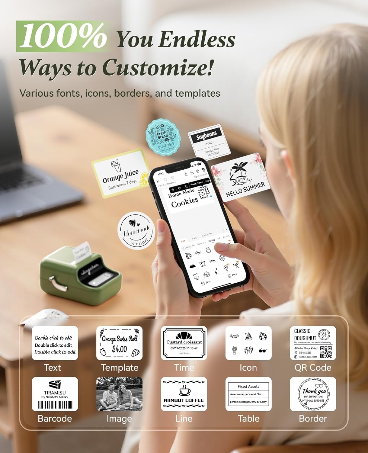 Label photo printer - Awenests