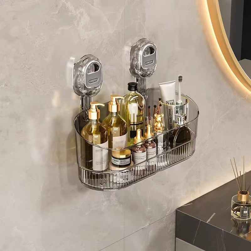 Toilet suction cup storage rack