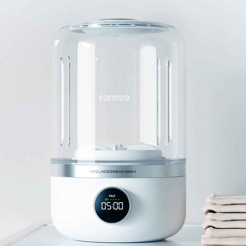 Rechargeable portable laundry cup underwear specific small washing machine