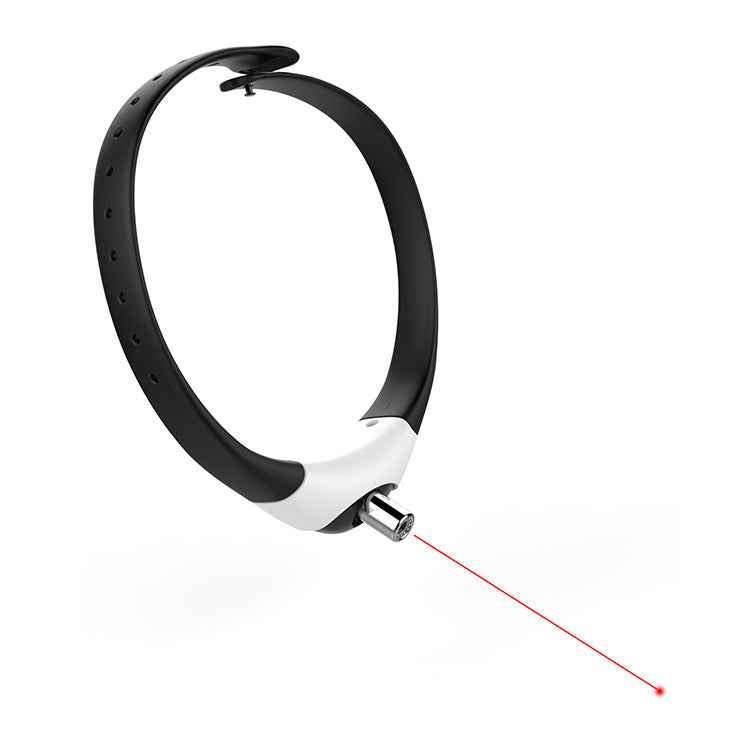 Wearable cat collar laser toy with red light interactive rechargeable