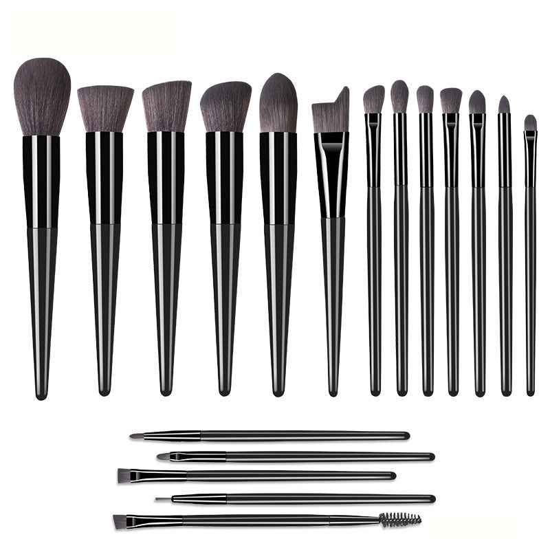 GlamPro Makeup Brush Set: 18-Piece Collection for Flawless Application