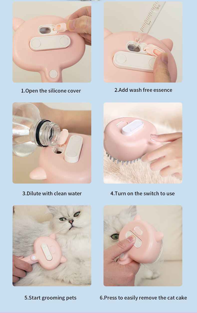 FurEase Electric Pet Comb for Effortless Grooming and Shedding Control