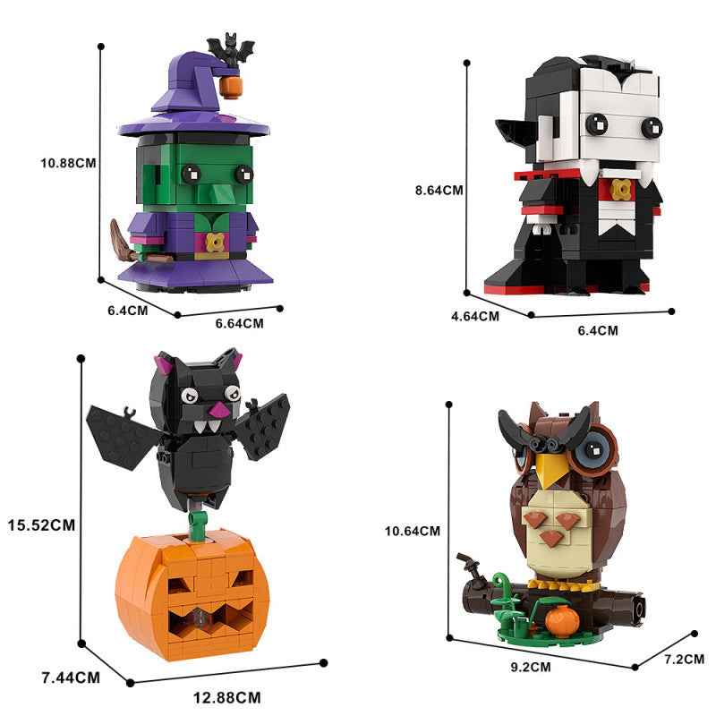 Halloween DIY Model Kits - Bricks Toy Set for Kids and Adults - Ideal Gift