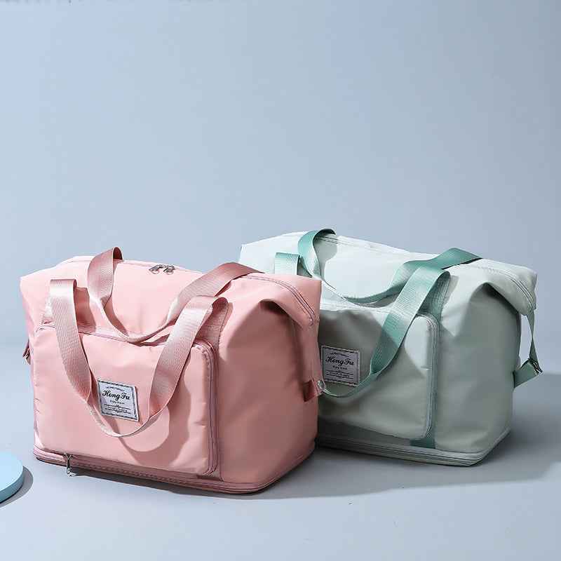 Travel bag, women's dry wet separation sports shoulder bag