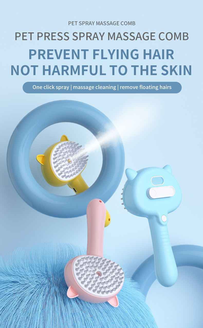 FurEase Electric Pet Comb for Effortless Grooming and Shedding Control