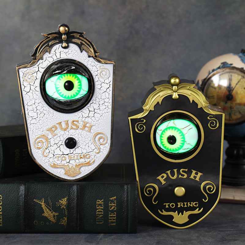 Halloween One-Eyed Doorbell Decoration for Spooky Home Entrance - Unique Halloween Doorbell Decoration