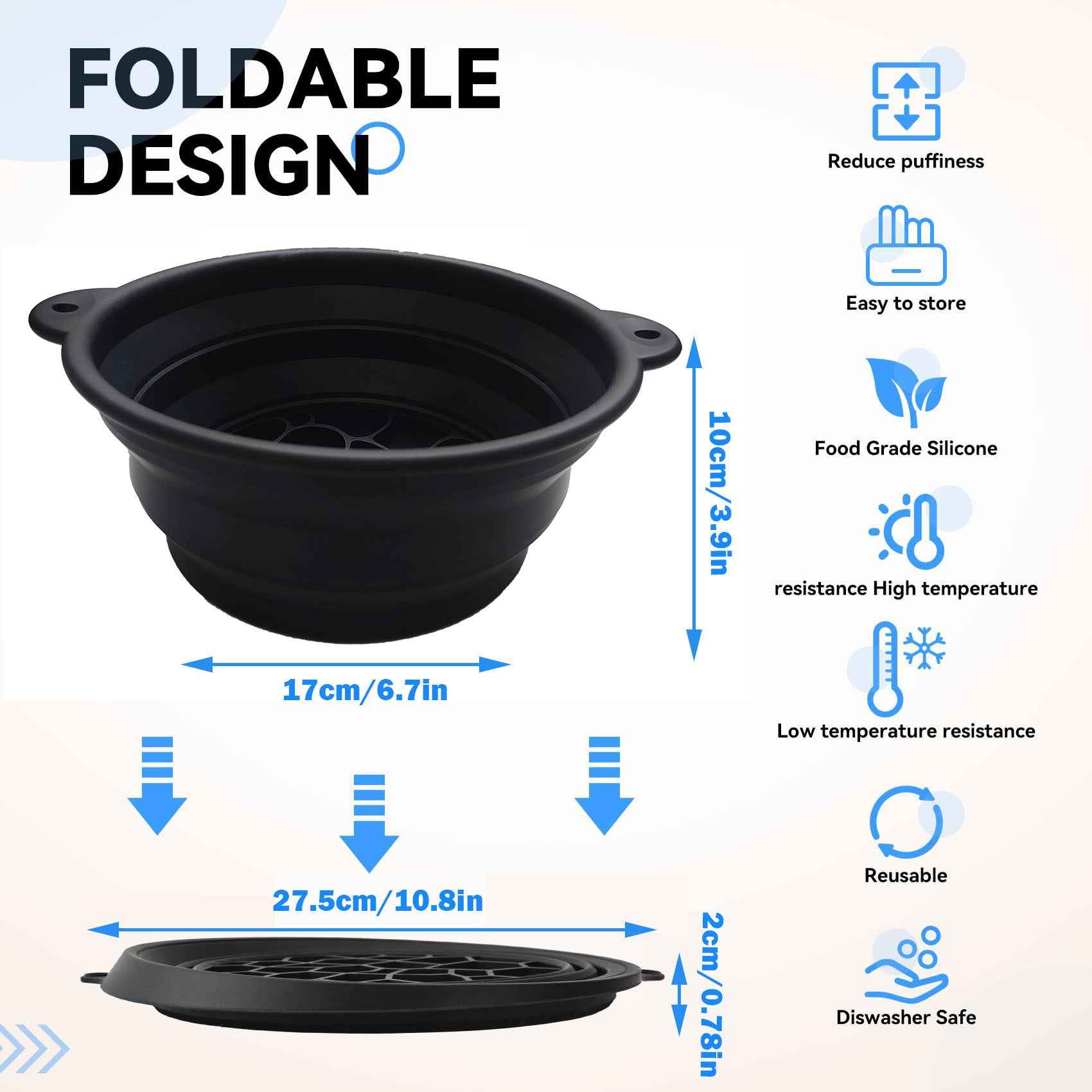 GlowBowl™ Foldable Smart Bowl - Ultimate Portable Pet Feeding Solution
