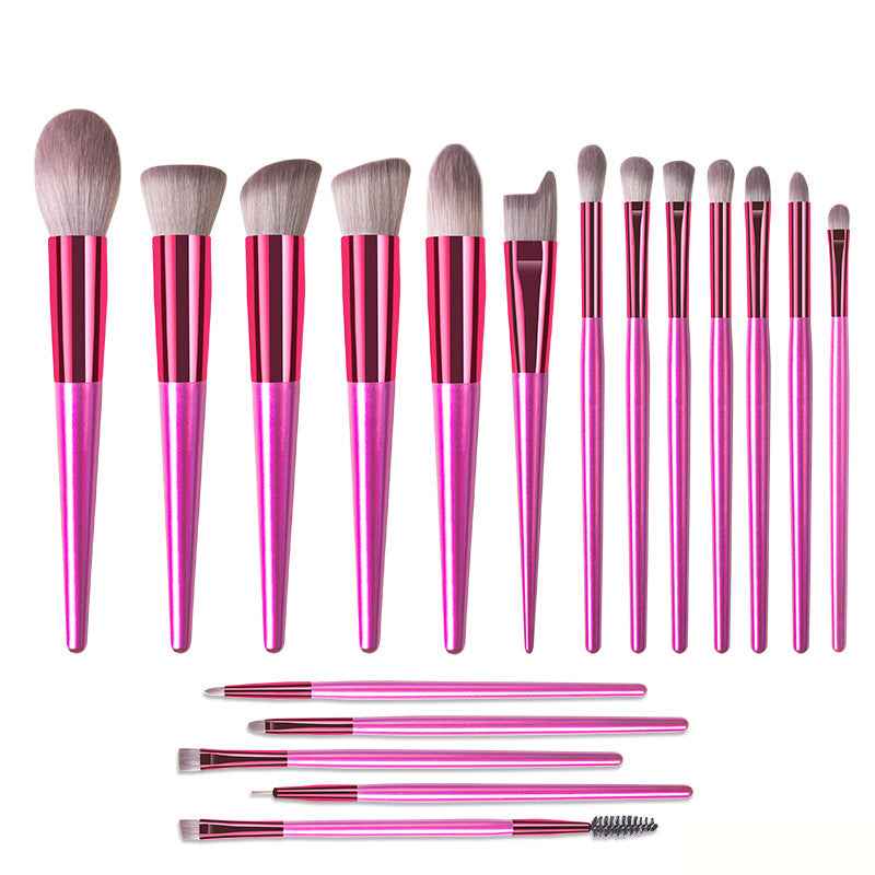 GlamPro Makeup Brush Set: 18-Piece Collection for Flawless Application
