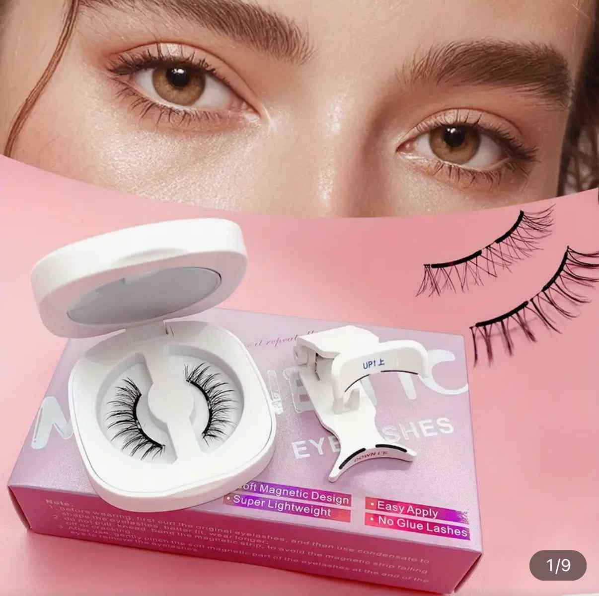 Soft magnetic suction false eyelashes natural eyelashes