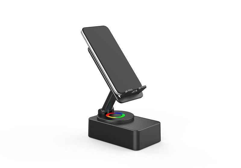 Mobile Phone Stand with Bluetooth Speaker - 2-in-1 Audio Device for Convenience