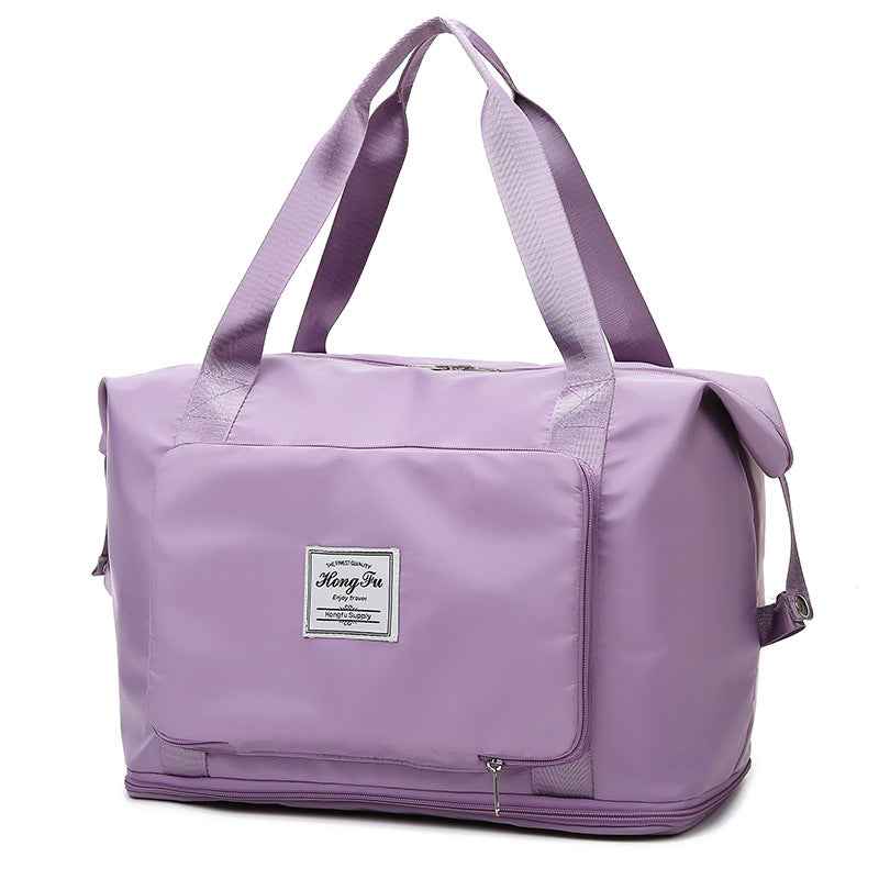Travel bag, women's dry wet separation sports shoulder bag